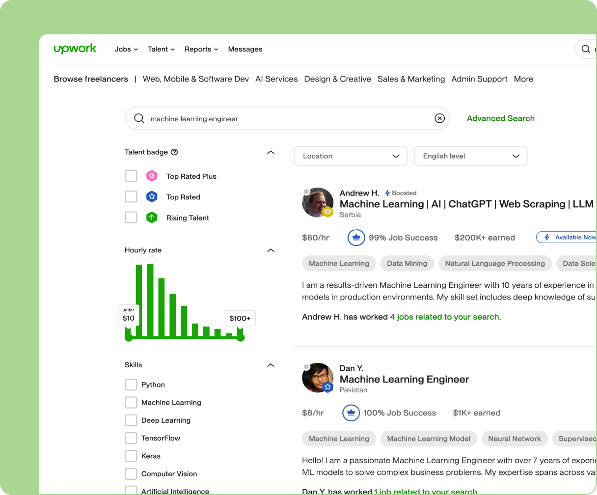 Upwork case study
